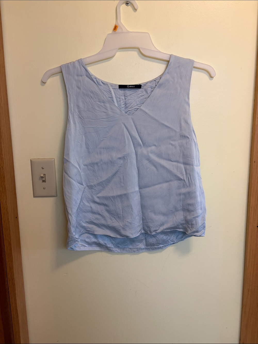 Quince Pale Blue V-Neck Sleeveless Camisole